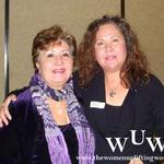 December 9, 2011 Women Uplifting Women Luncheon Mary Jean Marquez and Connie Bustos.  Connie is a big part of The Search for Peace book by Wanda Winters-Gutierrez.