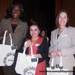 WUW's March Members Tish Times, Emma Elizabeth Rodriguez, and Jeanine Peterson.