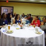 January 13, 2012 Women Uplifting Women Luncheon Ladies having a good time.